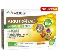 Arkoroyal Immunité Fort Solution Buvable 20 Ampoules/10ml à Cavignac