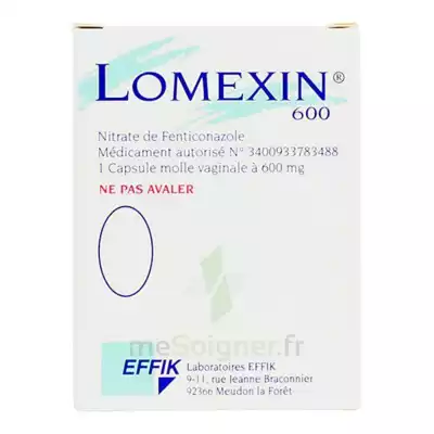 Lomexin 600 Mg Caps Molle Vaginale Plq/1 à Cavignac